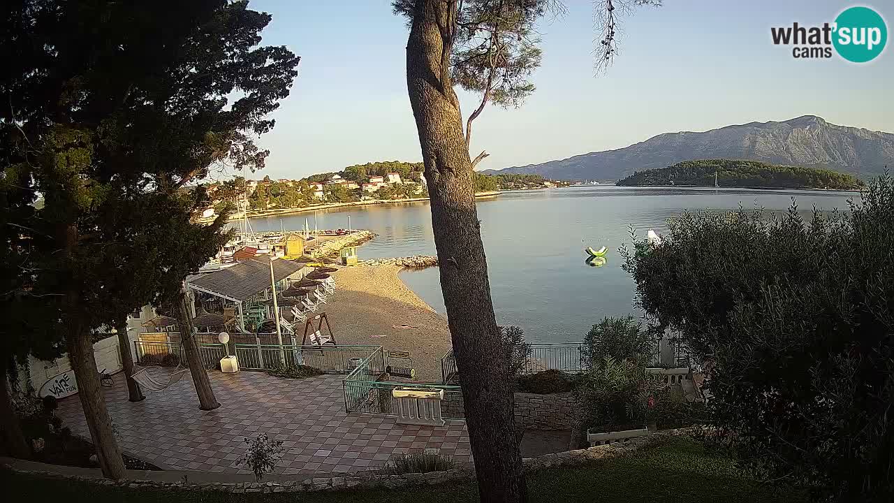 Webcam live Lumbarda – Plage Prvi Žal – Korčula