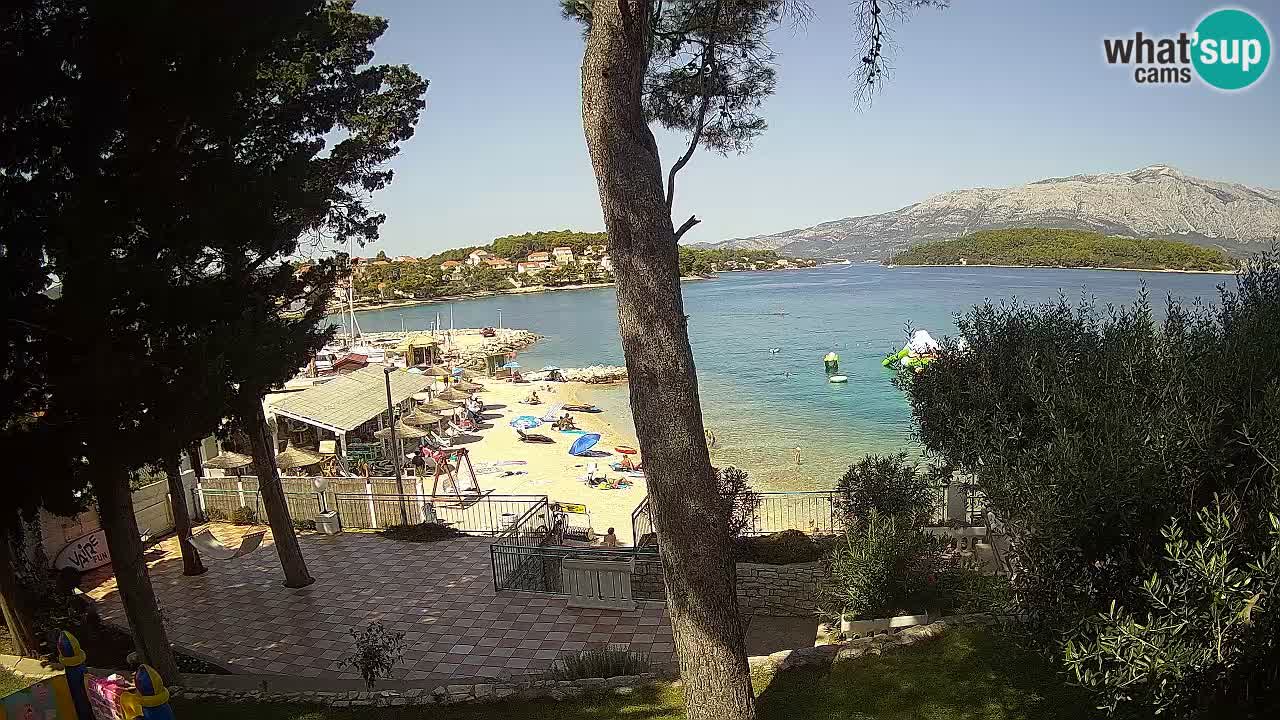 Livecam Lumbarda – Spiaggia Prvi Žal – Korčula