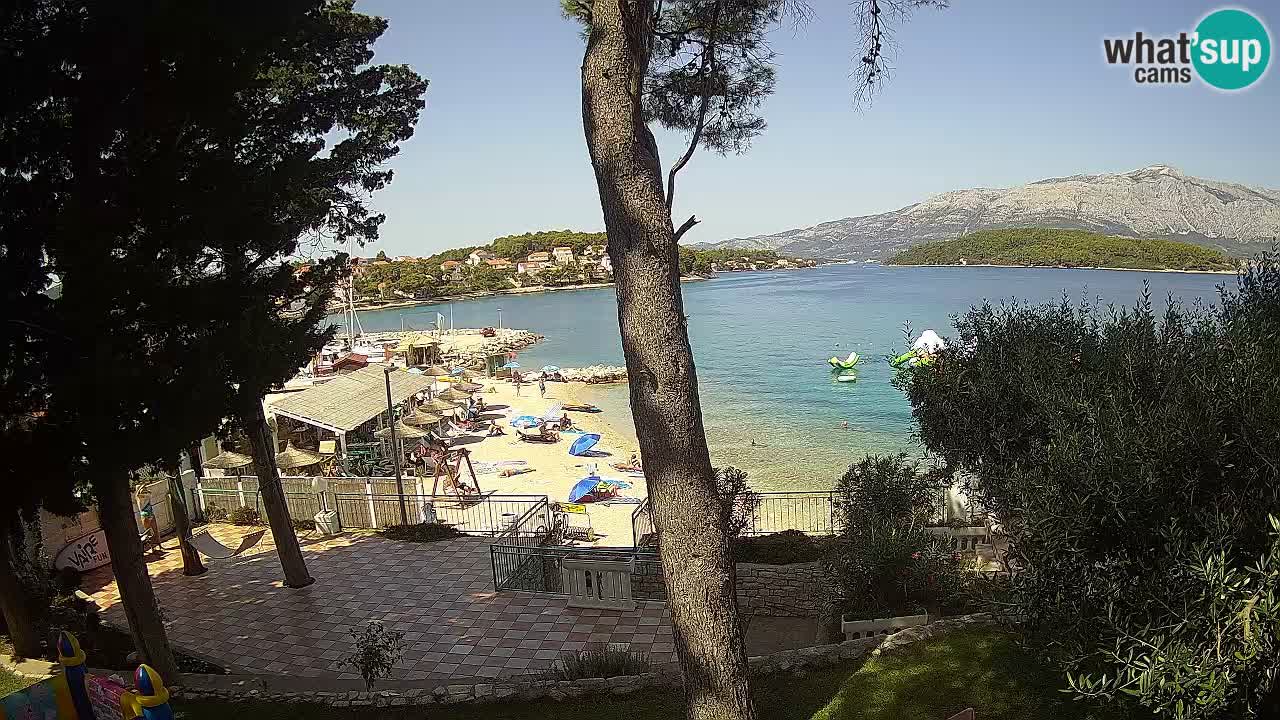 Webcam live Lumbarda – Plage Prvi Žal – Korčula