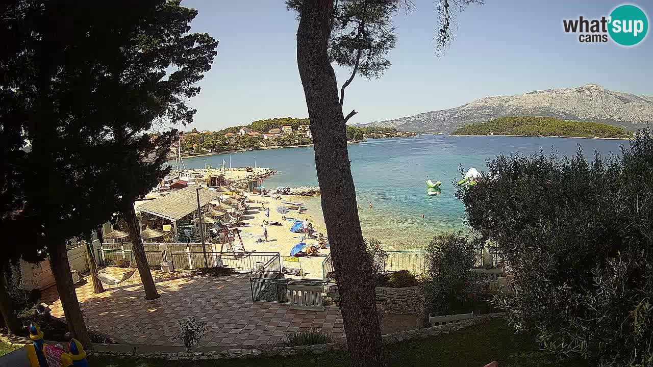 Livecam Lumbarda – Spiaggia Prvi Žal – Korčula