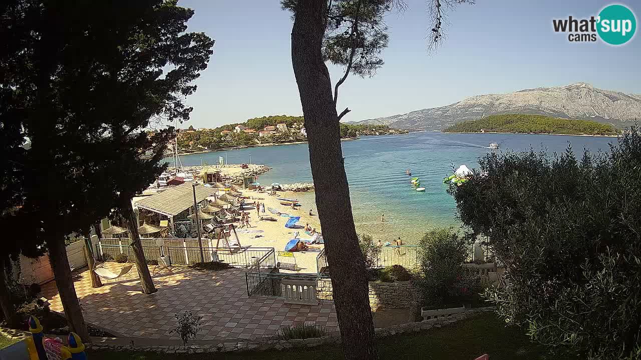 Livecam Lumbarda – Spiaggia Prvi Žal – Korčula