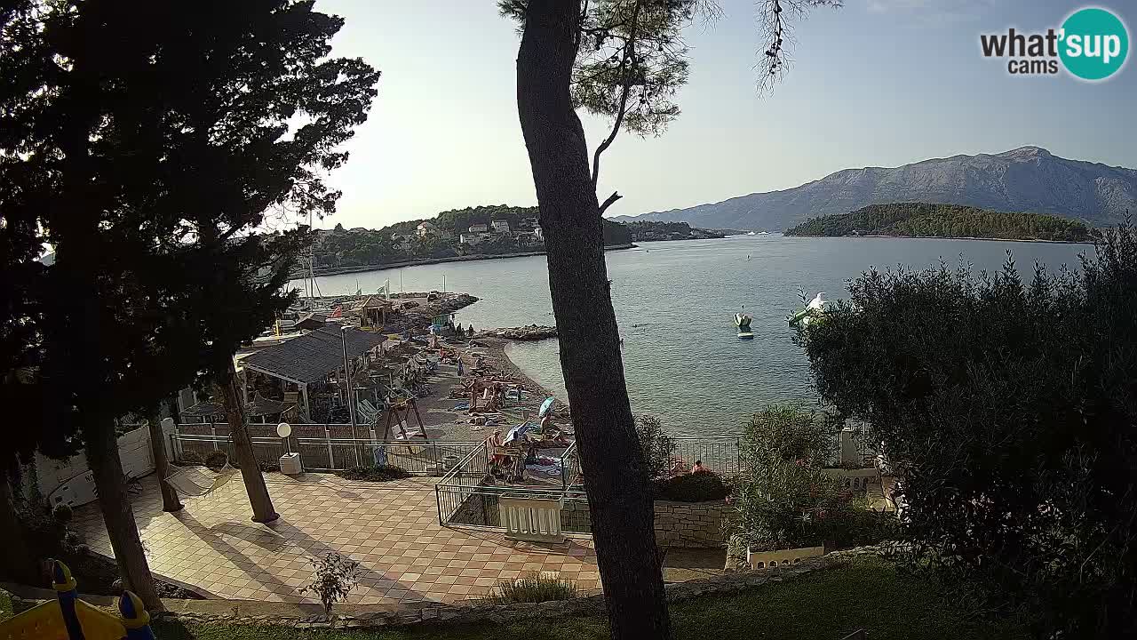 Webcam live Lumbarda – Plage Prvi Žal – Korčula