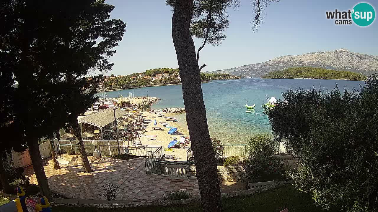 Livecam Lumbarda – Spiaggia Prvi Žal – Korčula