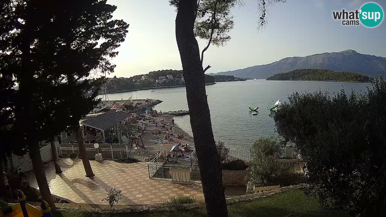 Web kamera Lumbarda – Plaža Prvi Žal – Korčula