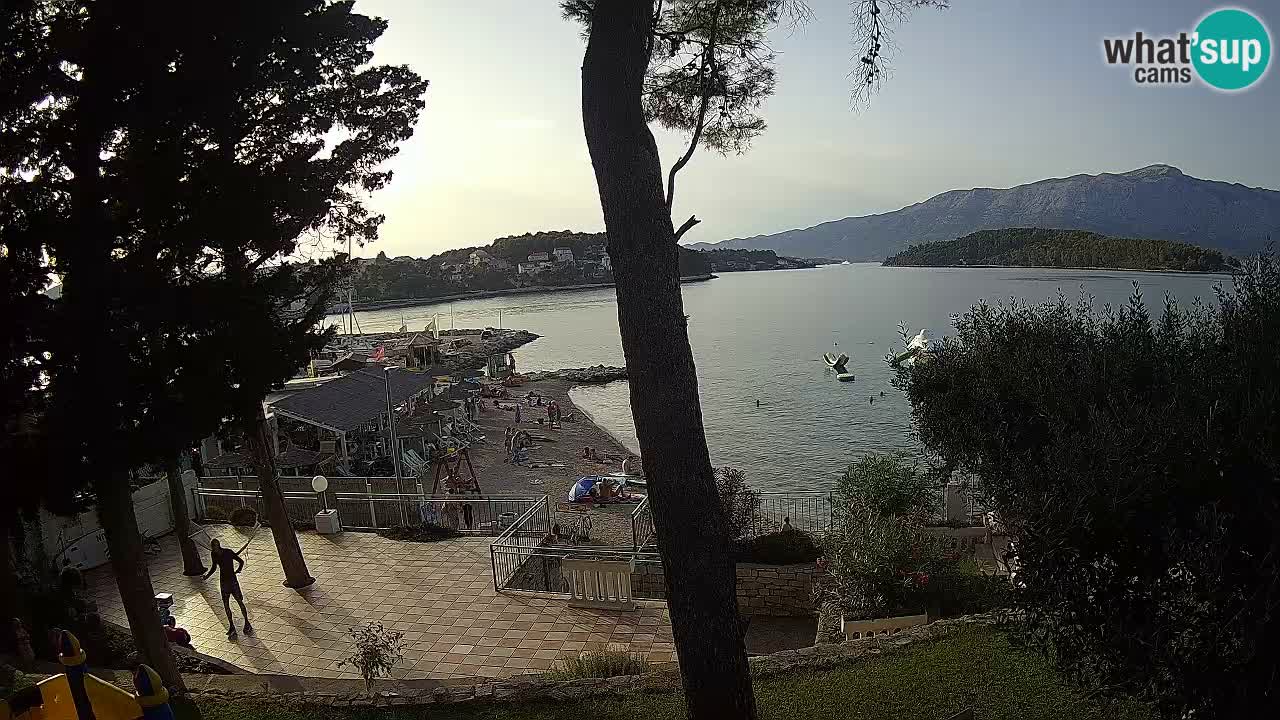 Webcam live Lumbarda – Plage Prvi Žal – Korčula