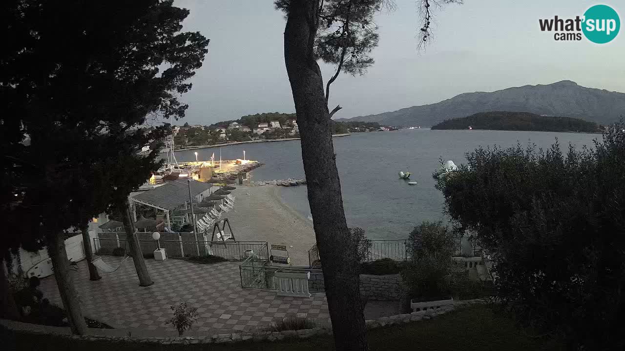 Camera en vivo Lumbarda – Playa Prvi Žal – Korčula