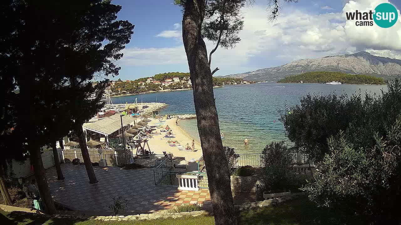 Camera en vivo Lumbarda – Playa Prvi Žal – Korčula