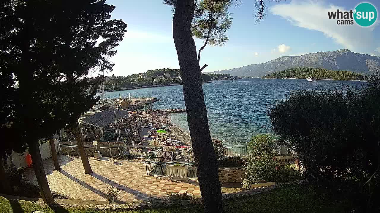 Webcam live Lumbarda – Plage Prvi Žal – Korčula