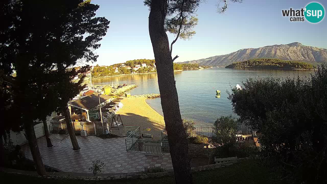 Livecam Lumbarda – Spiaggia Prvi Žal – Korčula