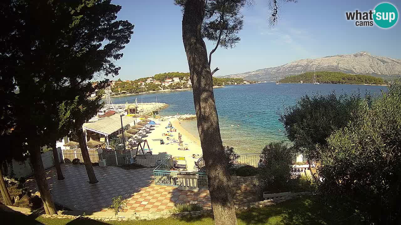 Web kamera Lumbarda – Plaža Prvi Žal – Korčula