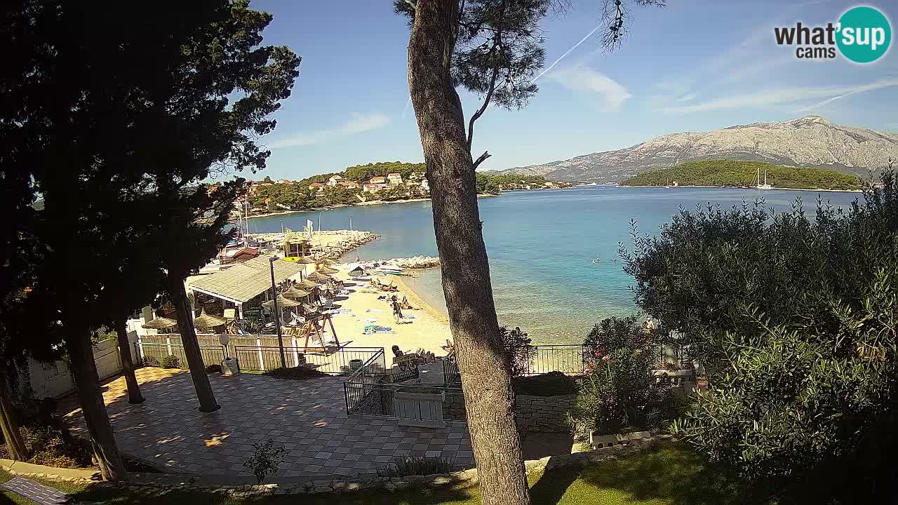 Webcam live Lumbarda – Plage Prvi Žal – Korčula