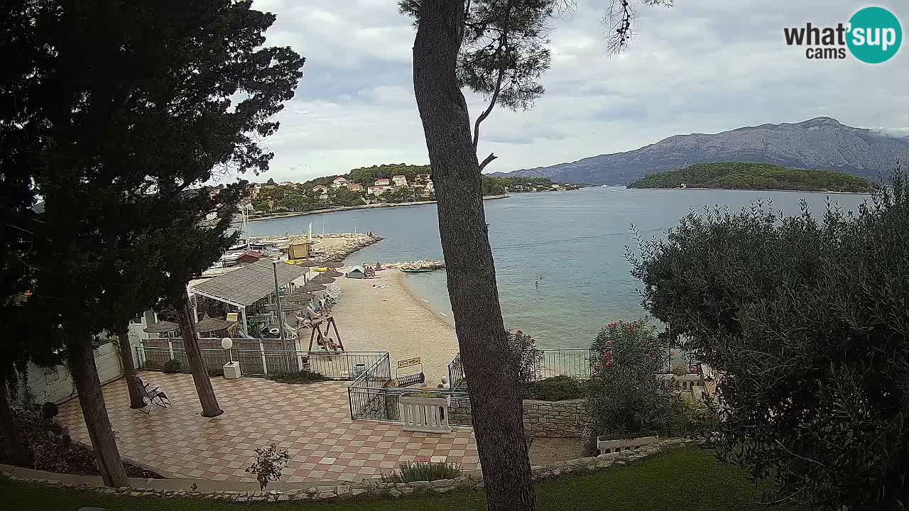 Webcam live Lumbarda – Plage Prvi Žal – Korčula