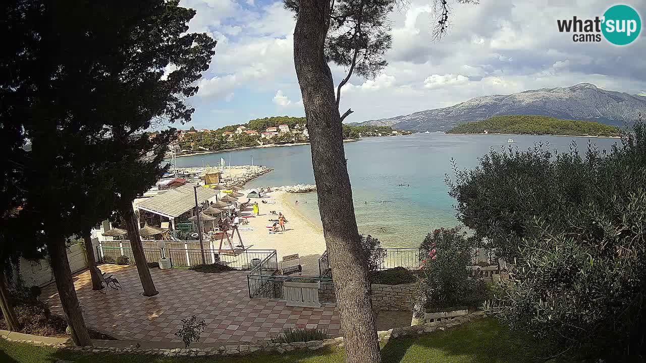 Webcam live Lumbarda – Plage Prvi Žal – Korčula
