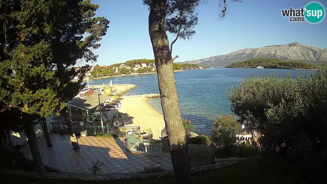Livecam Lumbarda – Spiaggia Prvi Žal – Korčula
