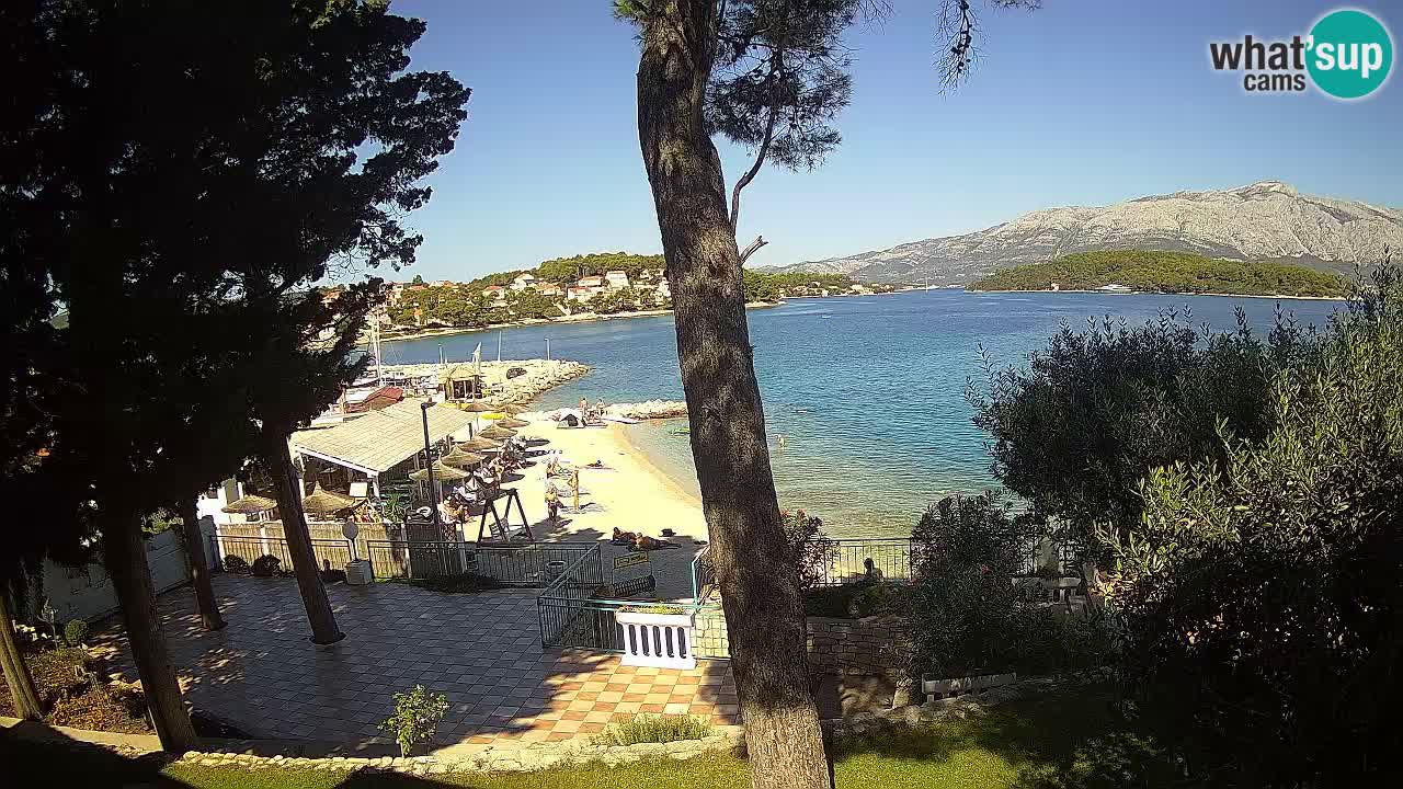 Webcam live Lumbarda – Plage Prvi Žal – Korčula