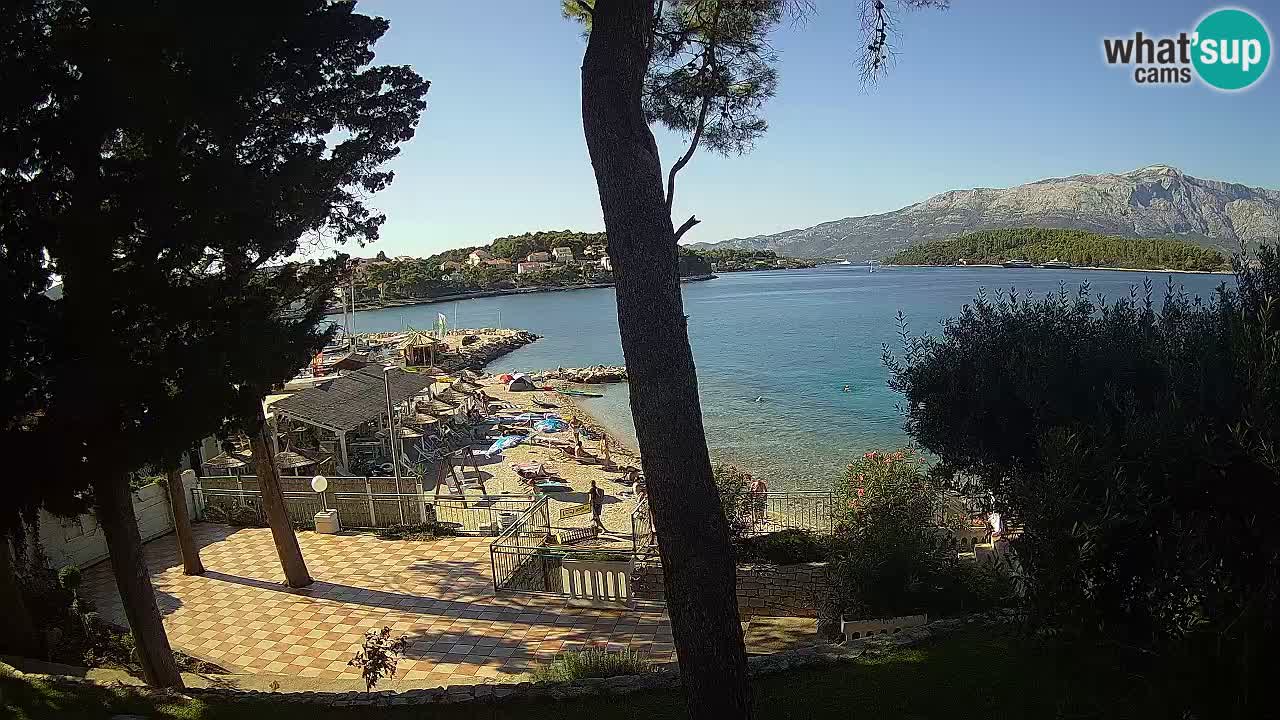 Web kamera Lumbarda – Plaža Prvi Žal – Korčula