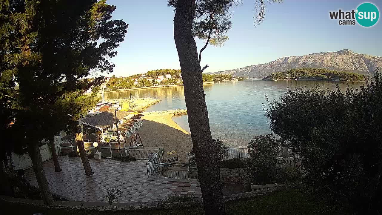 Webcam live Lumbarda – Plage Prvi Žal – Korčula