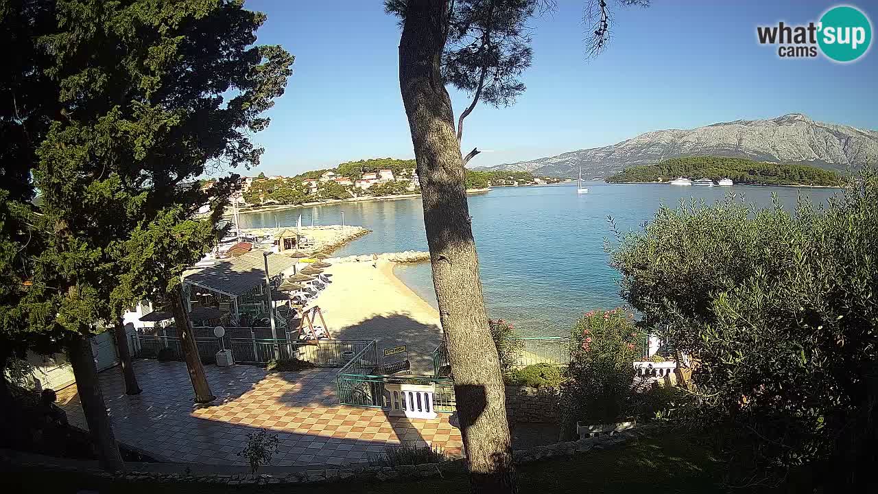 Web kamera Lumbarda – Plaža Prvi Žal – Korčula