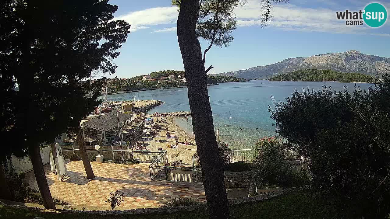Web kamera Lumbarda – Plaža Prvi Žal – Korčula