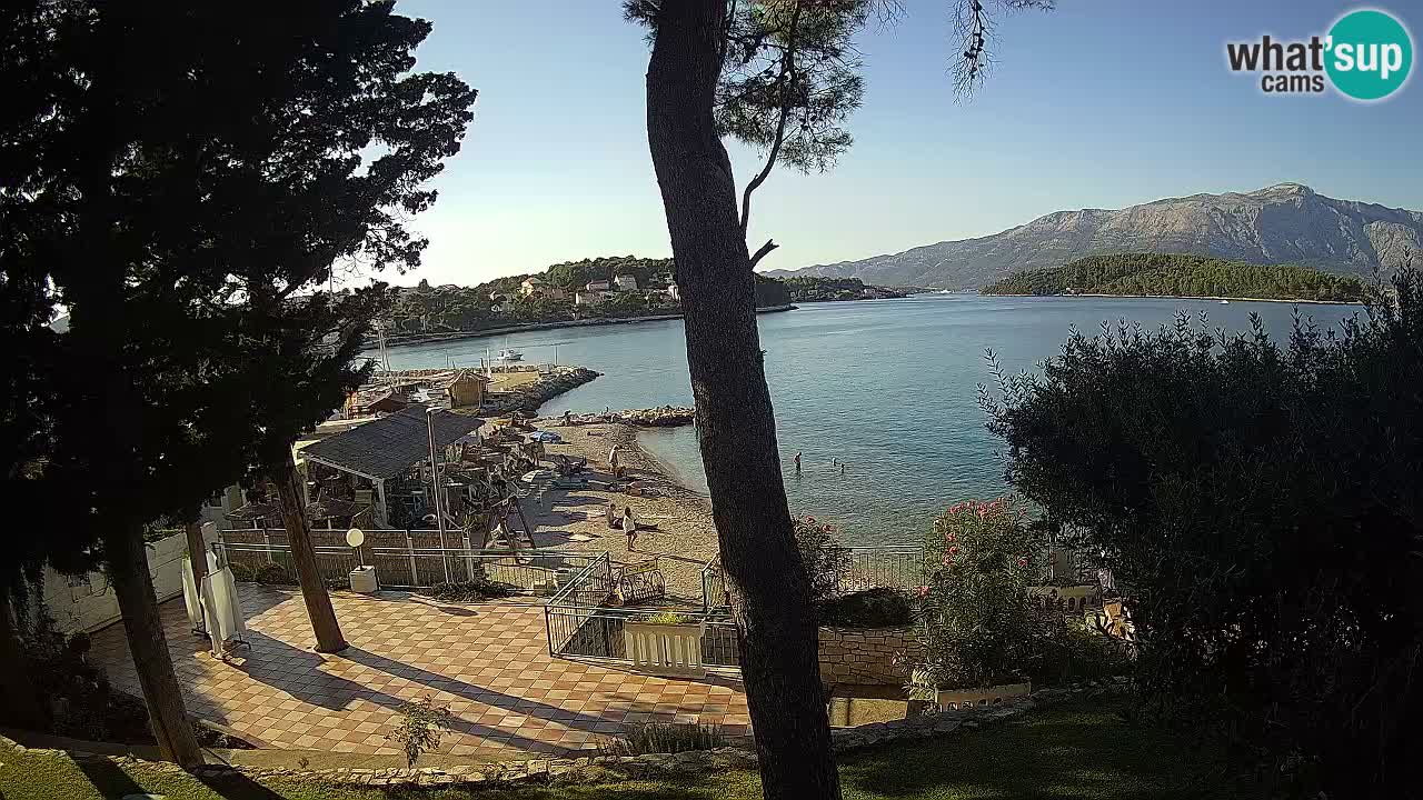 Livecam Lumbarda – Spiaggia Prvi Žal – Korčula