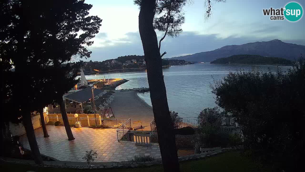 Webcam live Lumbarda – Plage Prvi Žal – Korčula