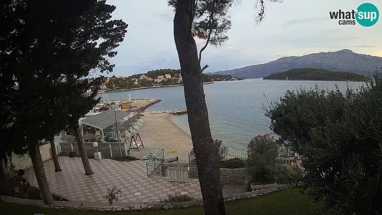 Livecam Lumbarda – Spiaggia Prvi Žal – Korčula