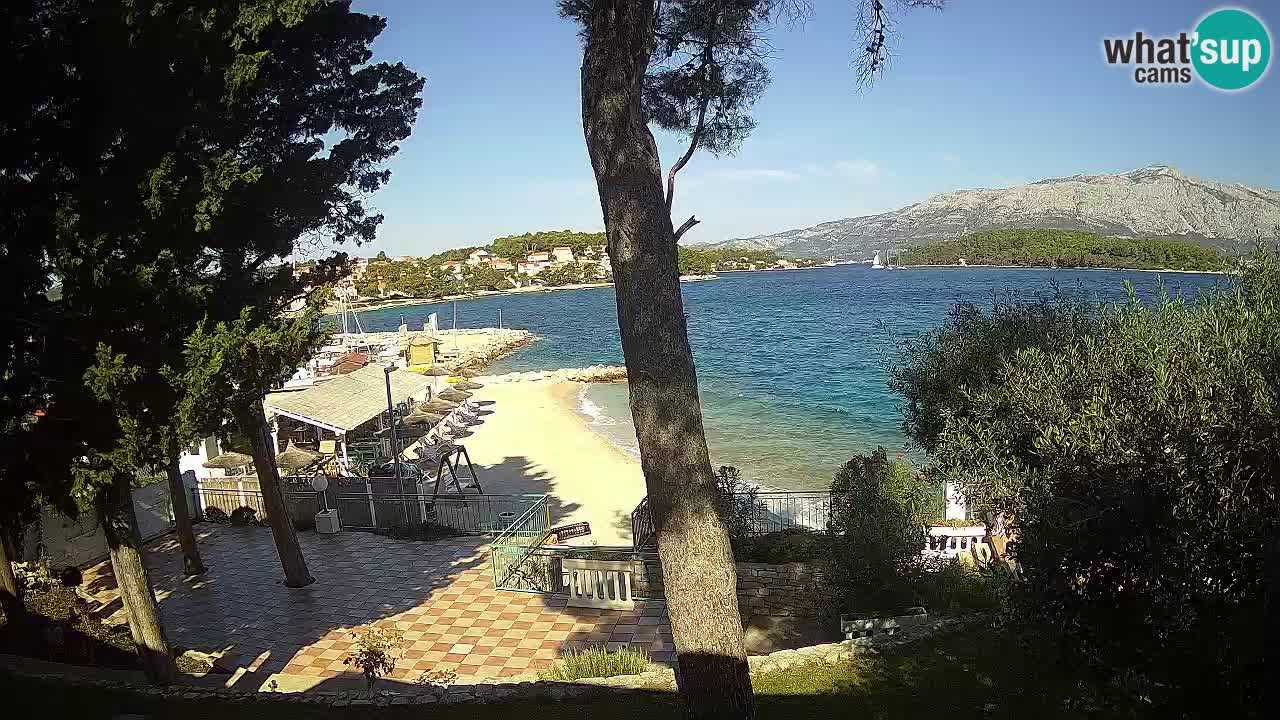 Webcam live Lumbarda – Plage Prvi Žal – Korčula