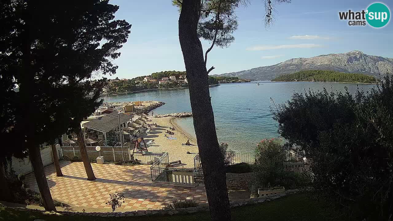 Webcam live Lumbarda – Plage Prvi Žal – Korčula