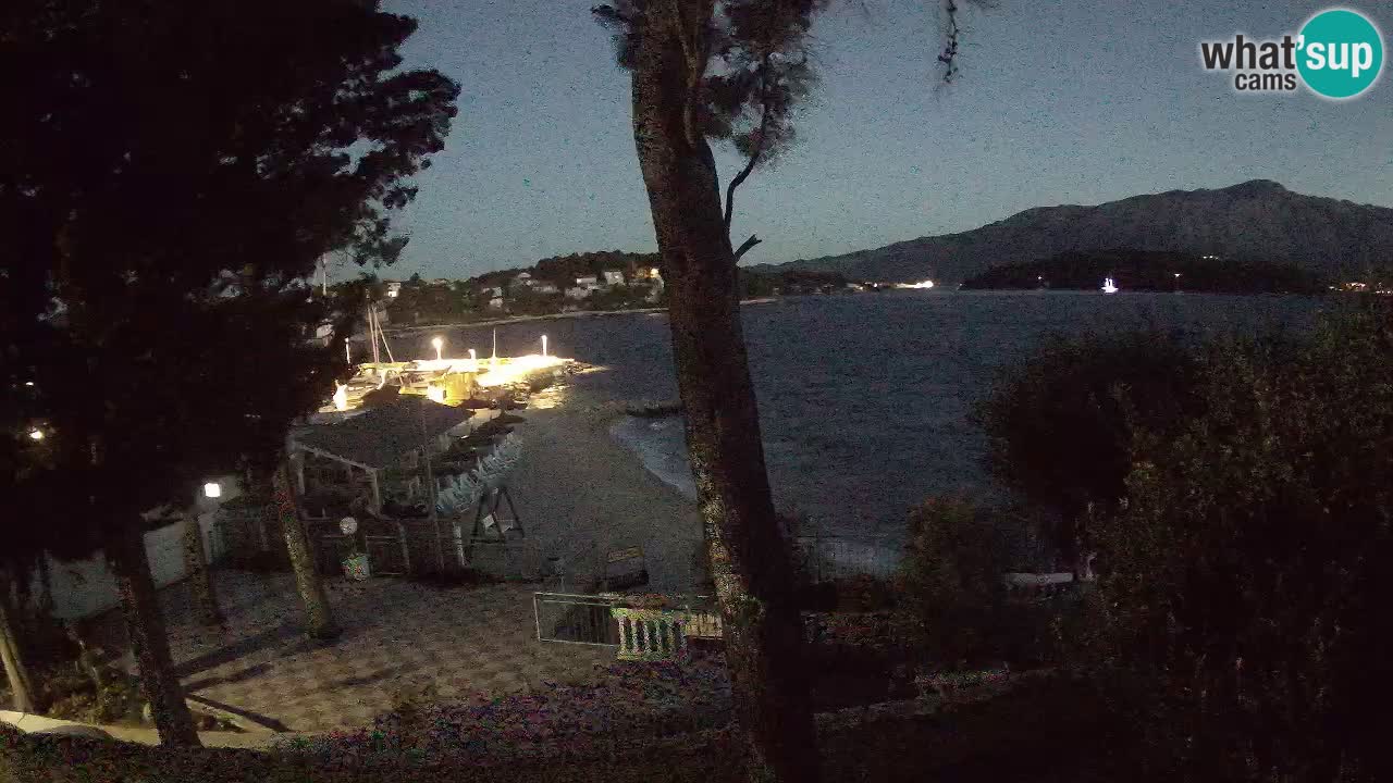Webcam live Lumbarda – Plage Prvi Žal – Korčula