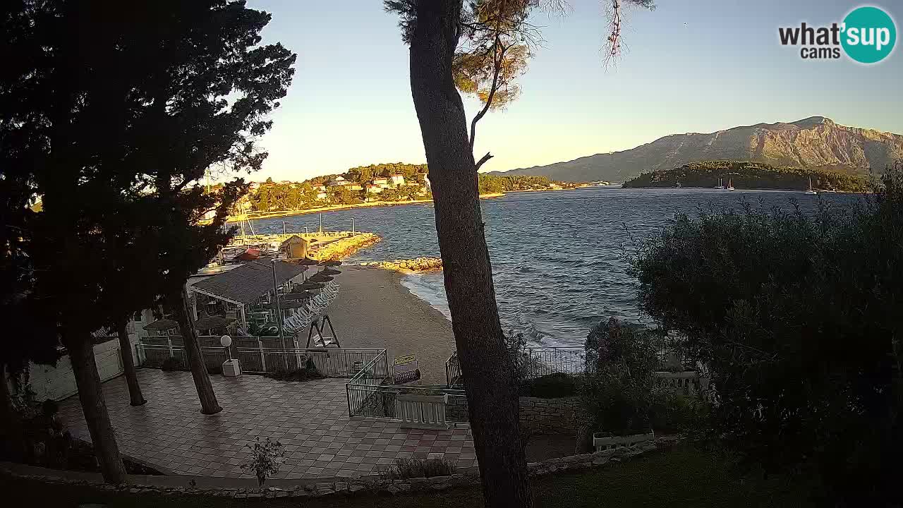 Livecam Lumbarda – Spiaggia Prvi Žal – Korčula