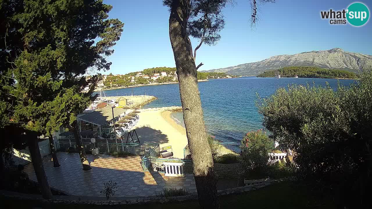 Livecam Lumbarda – Spiaggia Prvi Žal – Korčula