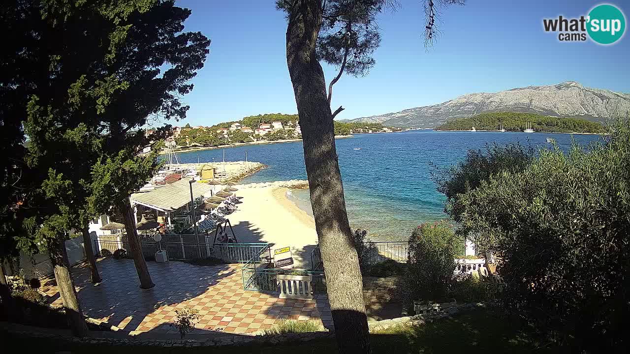 Webcam live Lumbarda – Plage Prvi Žal – Korčula