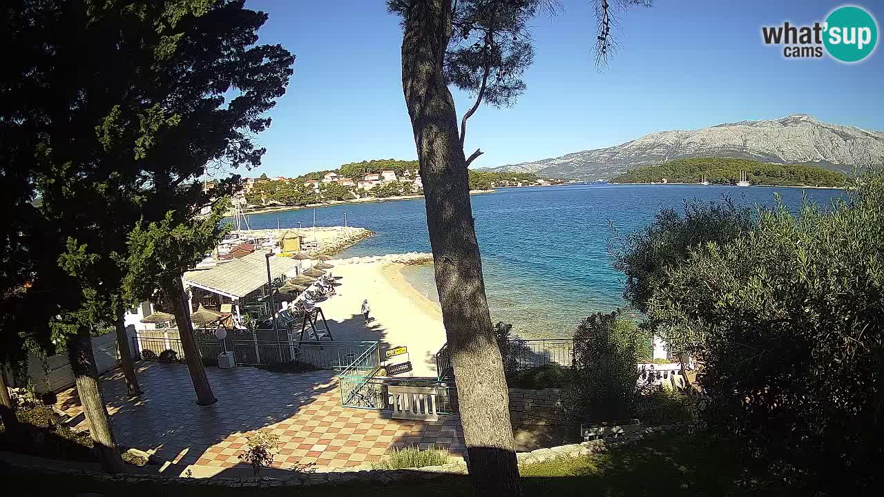 Webcam live Lumbarda – Plage Prvi Žal – Korčula