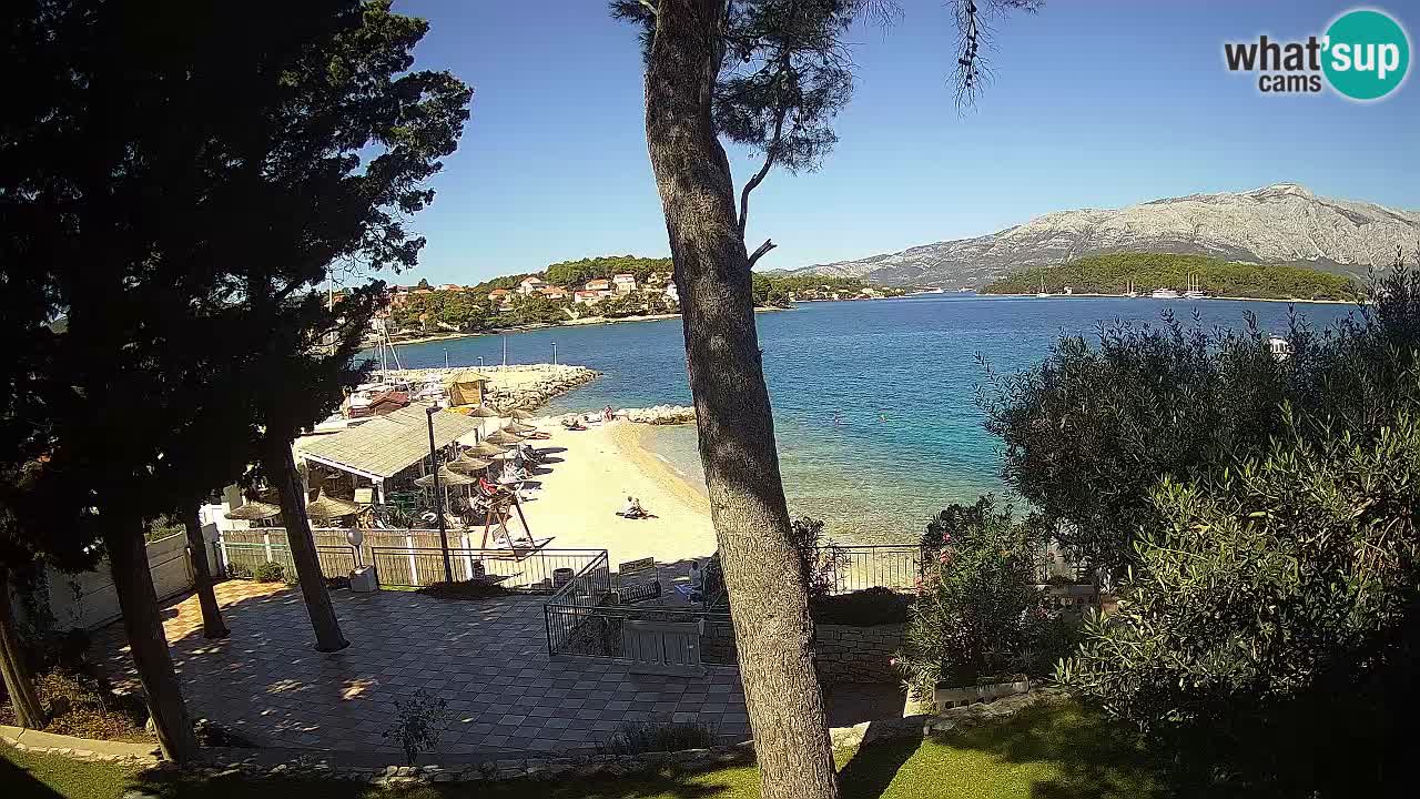 Livecam Lumbarda – Spiaggia Prvi Žal – Korčula