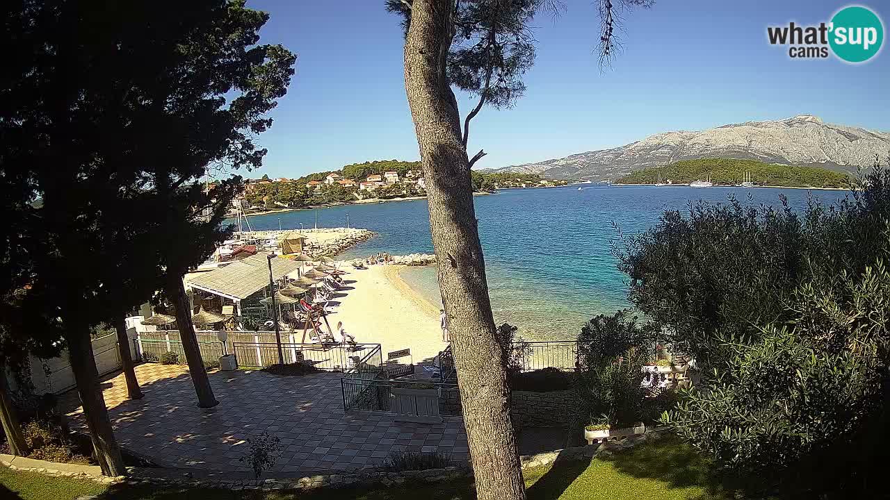 Spletna kamera Lumbarda – Plaža Prvi Žal – Korčula