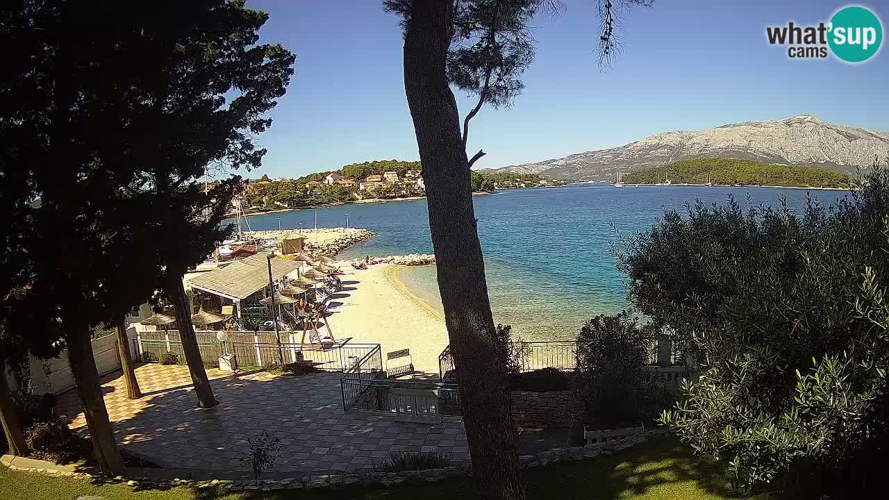 Spletna kamera Lumbarda – Plaža Prvi Žal – Korčula