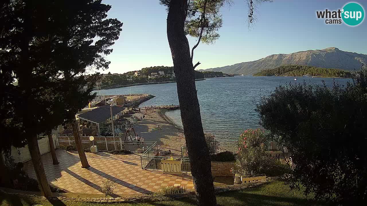 Livecam Lumbarda – Spiaggia Prvi Žal – Korčula