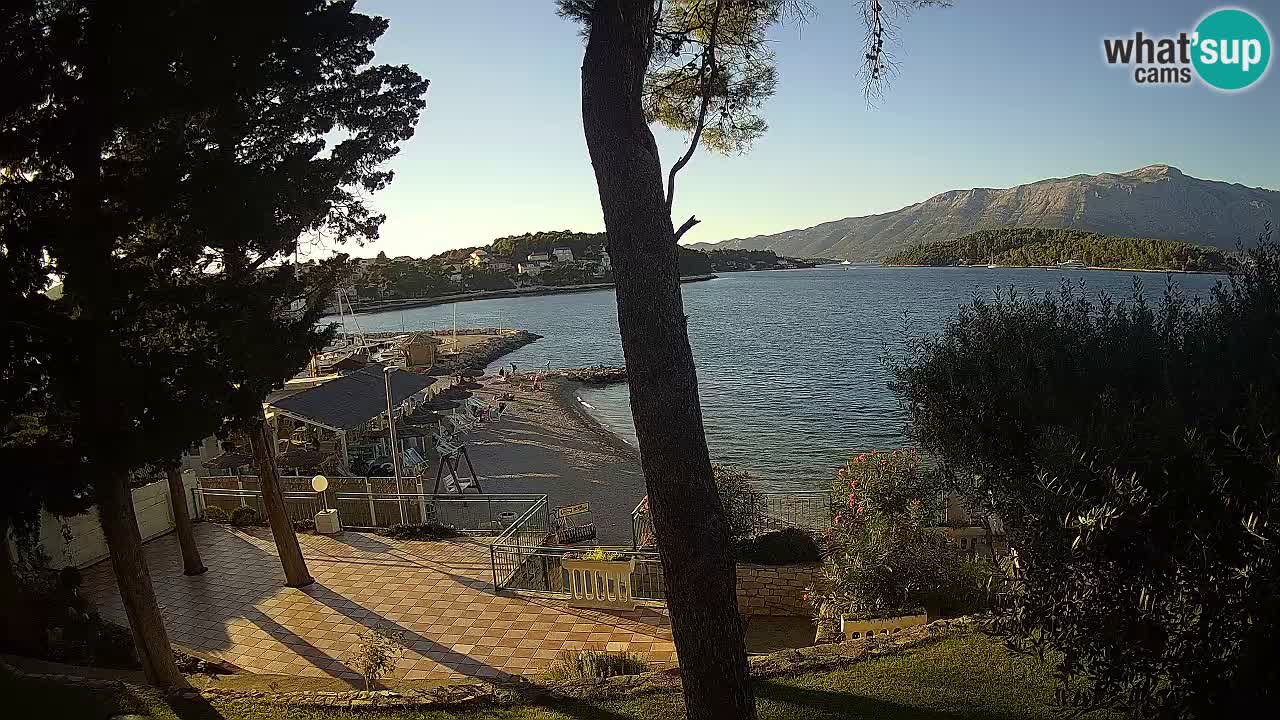 Web kamera Lumbarda – Plaža Prvi Žal – Korčula