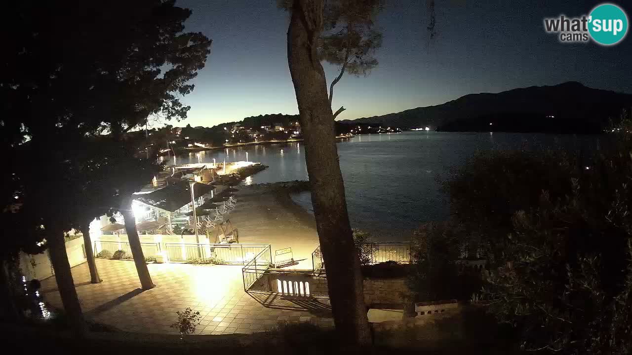 Livecam Lumbarda – Spiaggia Prvi Žal – Korčula