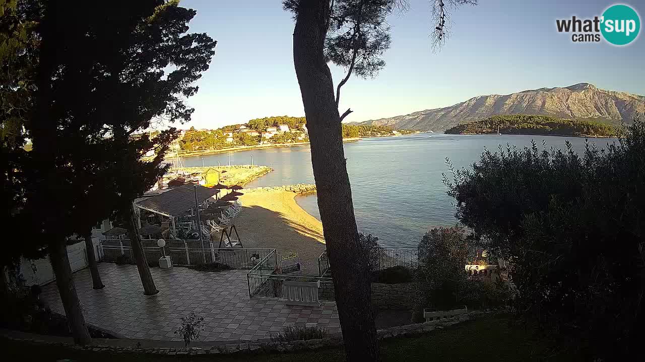 Livecam Lumbarda – Spiaggia Prvi Žal – Korčula