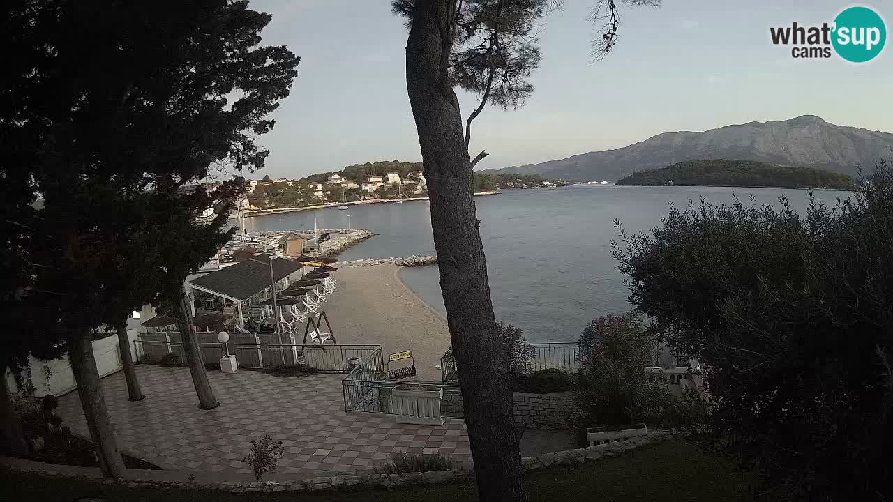 Livecam Lumbarda – Spiaggia Prvi Žal – Korčula