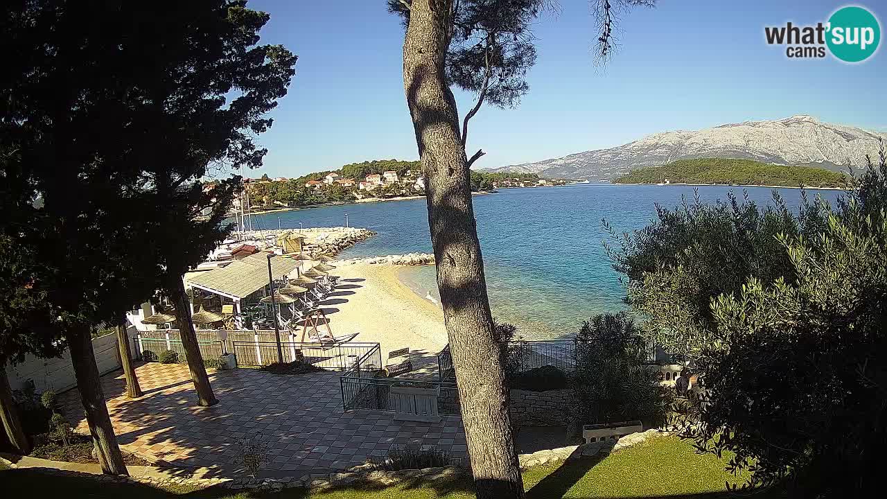 Livecam Lumbarda – Spiaggia Prvi Žal – Korčula