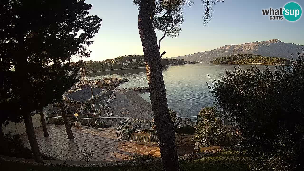 Webcam live Lumbarda – Plage Prvi Žal – Korčula