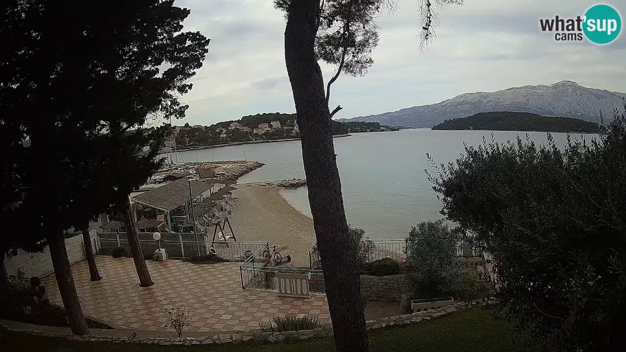 Livecam Lumbarda – Spiaggia Prvi Žal – Korčula