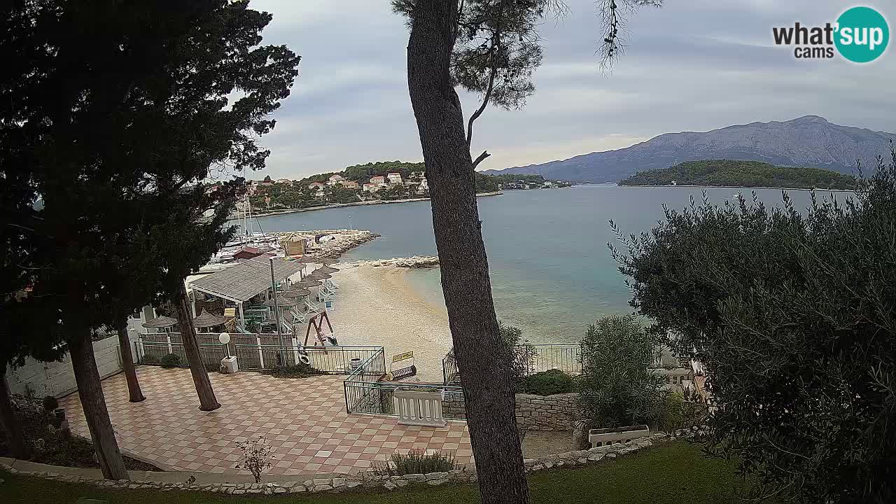 Webcam live Lumbarda – Plage Prvi Žal – Korčula