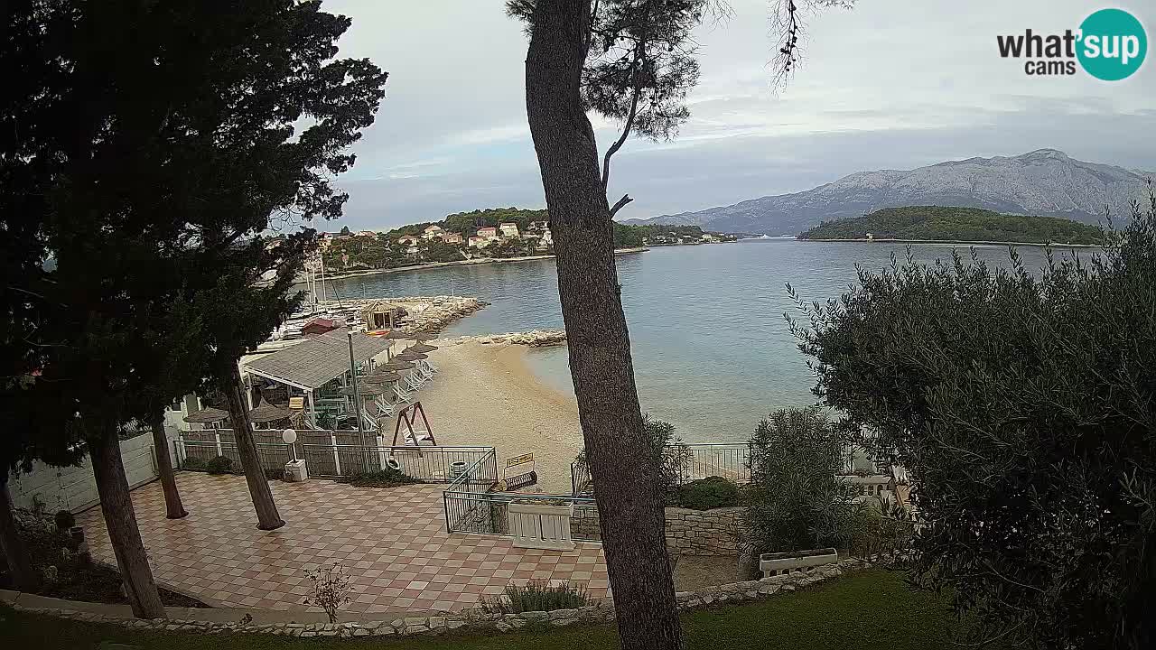 Webcam Lumbarda – Prvi Žal beach – Korčula