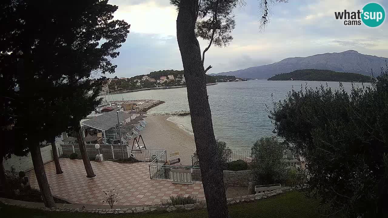 Webcam live Lumbarda – Plage Prvi Žal – Korčula