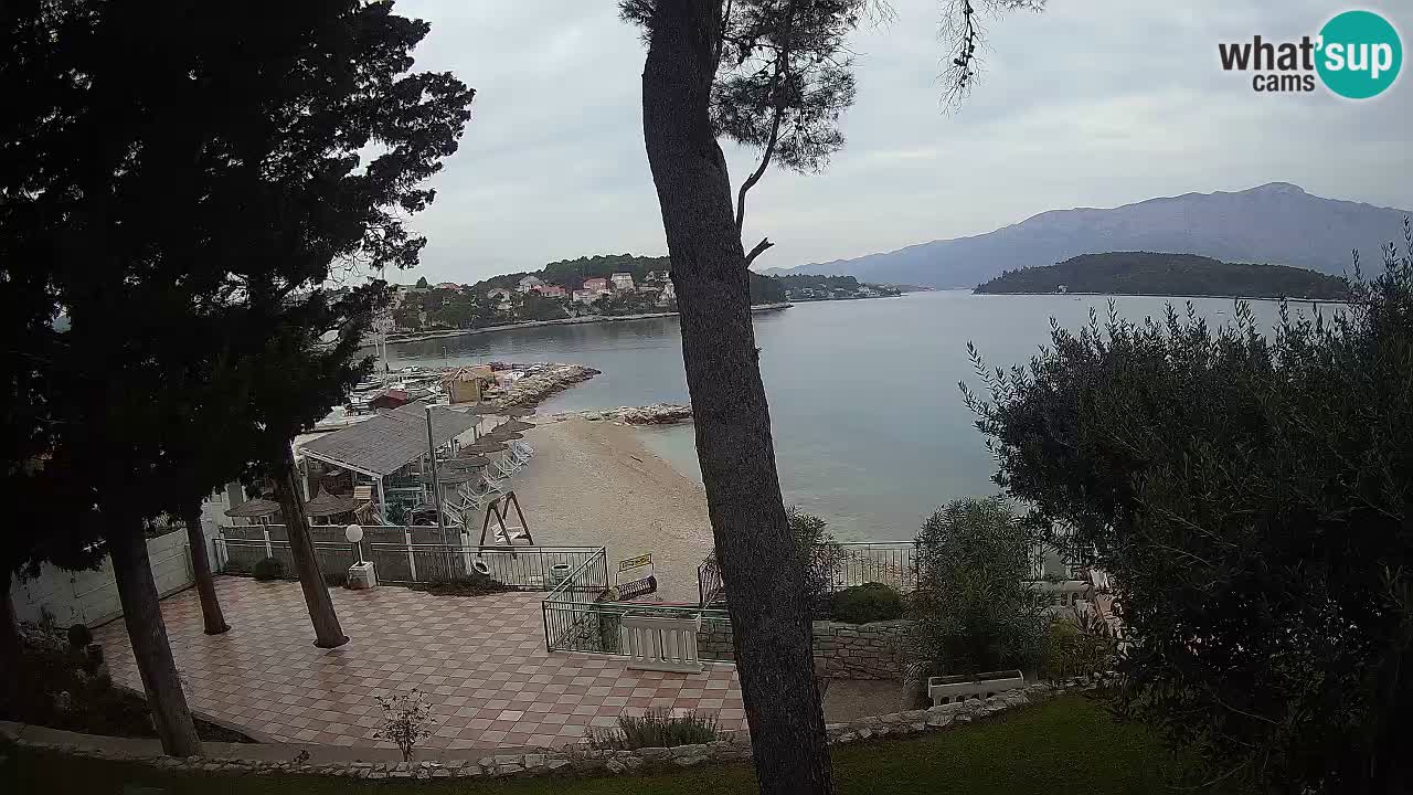 Livecam Lumbarda – Spiaggia Prvi Žal – Korčula
