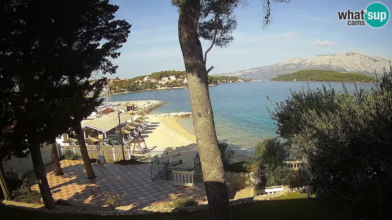 Webcam live Lumbarda – Plage Prvi Žal – Korčula