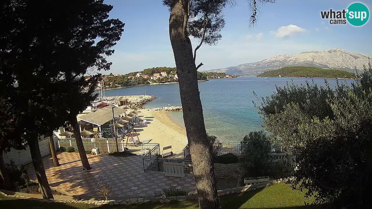 Web kamera Lumbarda – Plaža Prvi Žal – Korčula